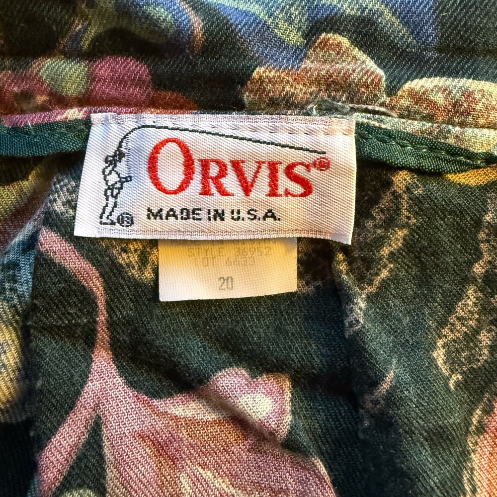 Vintage 90s USA ORVIS Women's Floral Pleated Skirt Autumn Shades Size 10/12 - Picture 4 of 8